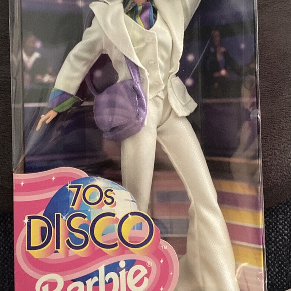 Barbie Doll in White Suit with Purple Accents - Picture 3 of 3